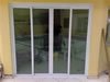 Porta Balc�o Alum�nio Branco e Vidro Verde