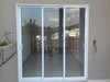 Porta de Correr Alum�nio Branco Vidro Jateado