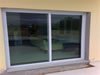 Porta Balc�o Alum�nio Branco e Vidro Verde